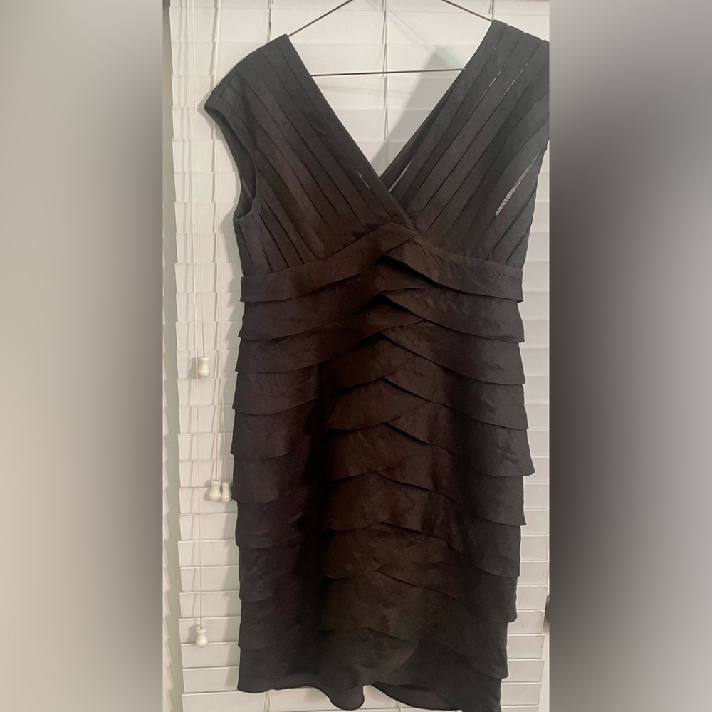 Adrianna Papell Chocolate Brown Size 14 dress